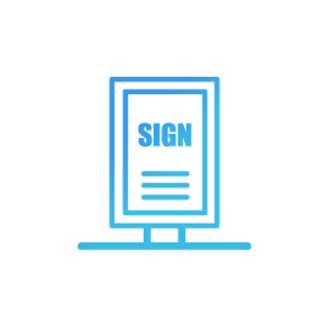 POP・看板作成 サイン計画 アイコン