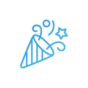 抽選会・縁日・パーティー用品の手配・運営実施 アイコン