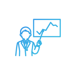 オンライン会議・セミナー・屋内イベントなどの設営・管理 アイコン